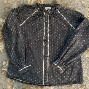 Sezane flower women’s shirt size 4